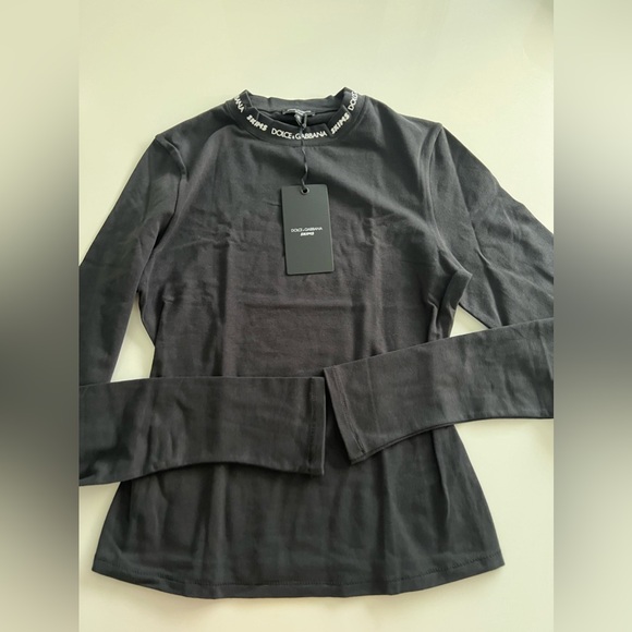 Skims x Dolce & Gabbana Cotton Jersey Long Sleeve T-Shirt Sizee Medium M New NWT - Picture 1 of 4